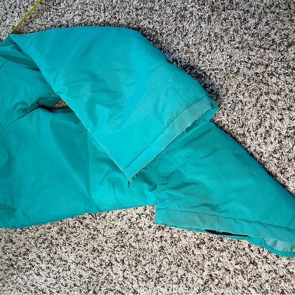 Lands' End Kids Husky-size Vibrant Green Squall waterproof insulated Snow Pants - Picture 9 of 12